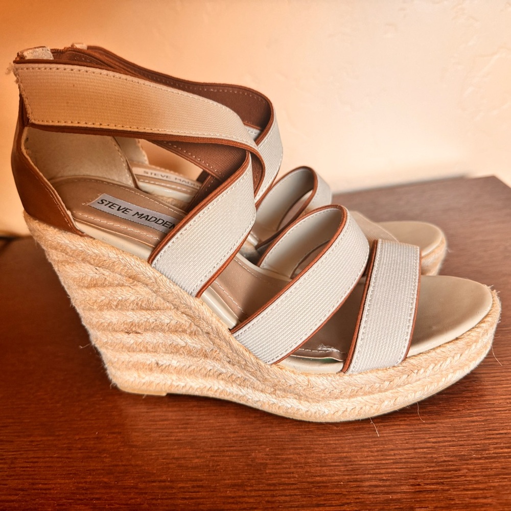 Stylish Steve Madden 5 inch wedge sandals